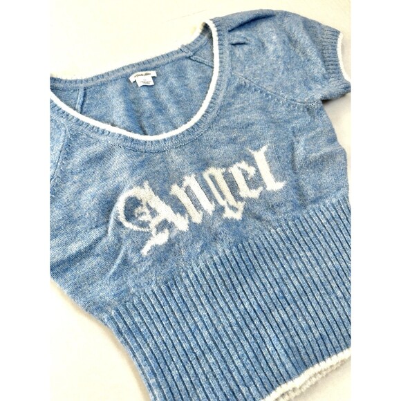 Kimchi Blue Angel Puff Sleeve Crop Top Sweater Women’s Size S Urban Outfitters - Picture 4 of 8